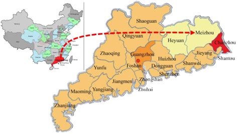 梅州靠近哪些省：地理、文化與經濟之緻考